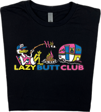 Load image into Gallery viewer, Lazy Butt Club Camping T-shirt