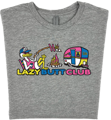 Lazy Butt Club Camping T-shirt