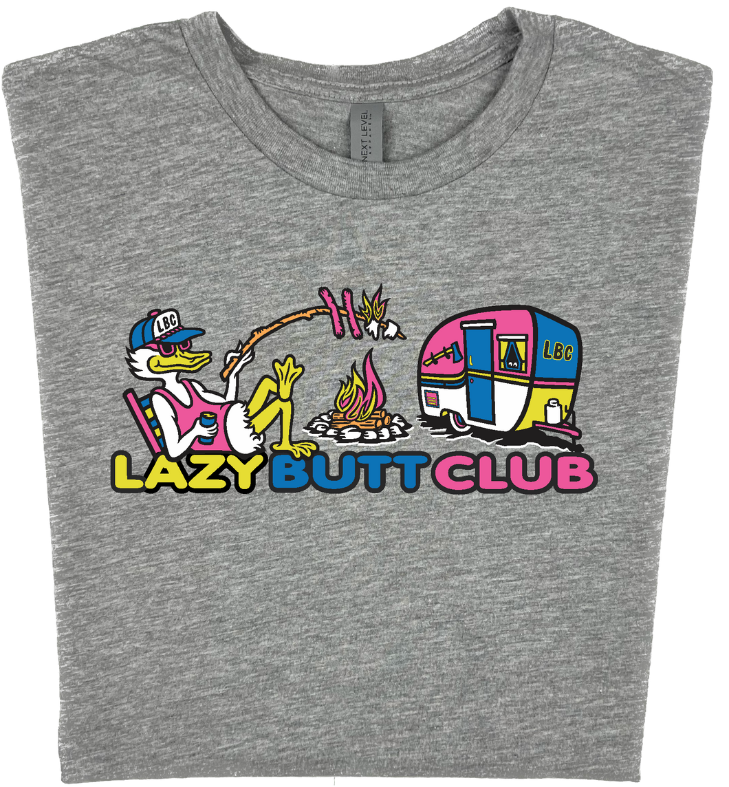 Lazy Butt Club Camping T-shirt