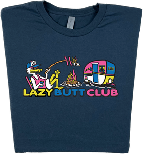 Lazy Butt Club Camping T-shirt