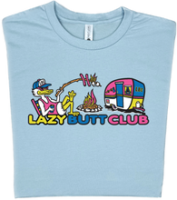Load image into Gallery viewer, Lazy Butt Club Camping T-shirt