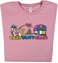 Load image into Gallery viewer, Lazy Butt Club Camping T-shirt