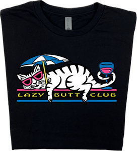 Lazy Cat T-Shirt lazy butt club