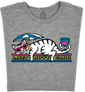 Lazy Cat T-Shirt lazy butt club