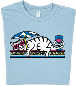 Lazy Cat T-Shirt lazy butt club