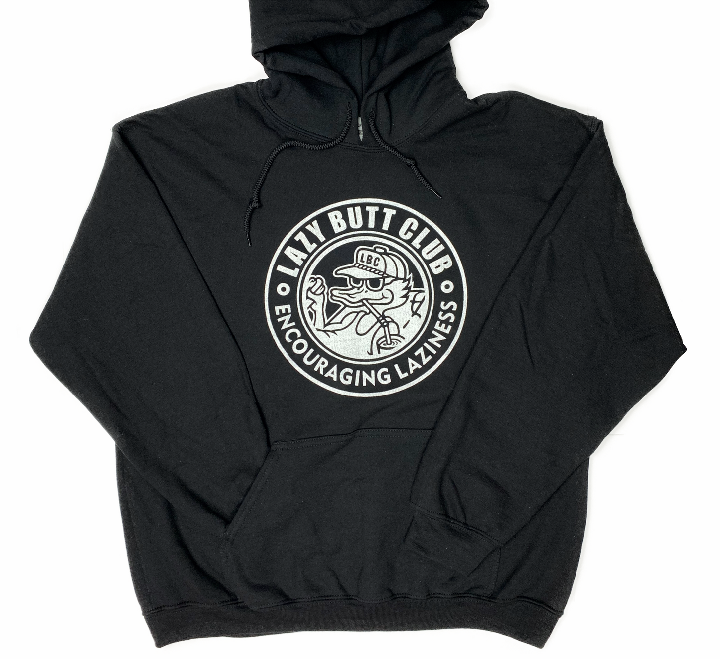 Lazy Butt Club Circle Hoodie (Print on Front)