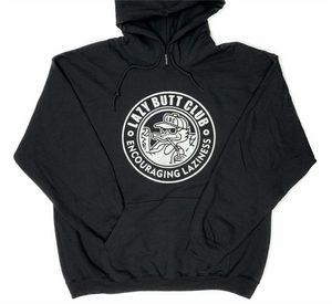 Lazy Butt Club Circle Hoodie (Print on Front)