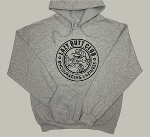 Lazy Butt Club Circle Hoodie (Print on Front)