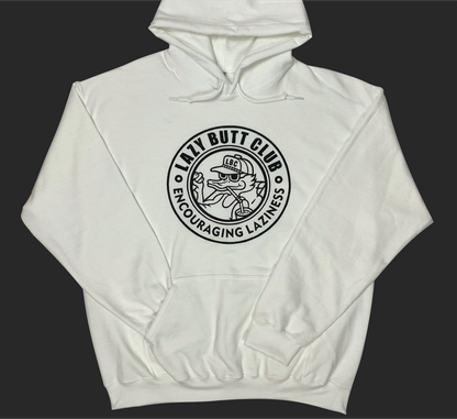 Lazy Butt Club Circle Hoodie (Print on Front)