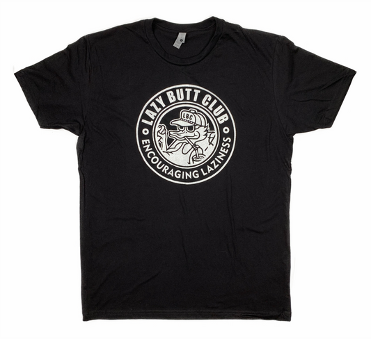 Lazy Butt Club Circle T-Shirt (Print on Front)