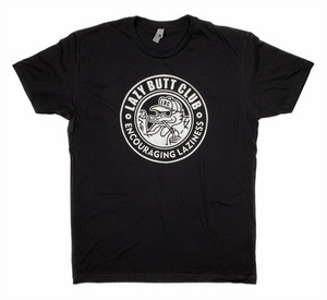Lazy Butt Club Circle T-Shirt (Print on Front)