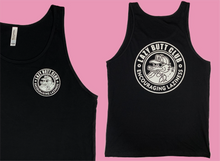 Load image into Gallery viewer, Lazy Butt Club Circle Tank top (front + back print)