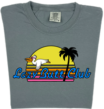 Load image into Gallery viewer, Lazy Sunset Pelican &quot;garment dyed&quot; T-shirt lazy butt club