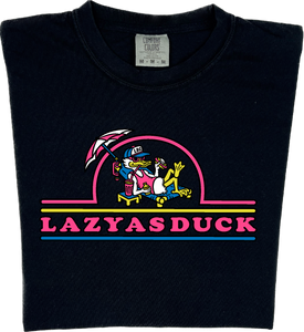 LAZY AS DUCK  "garment dyed" T-shirt