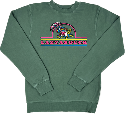 LAZY AS DUCK "pigment dyed" Crewneck Sweatshirt