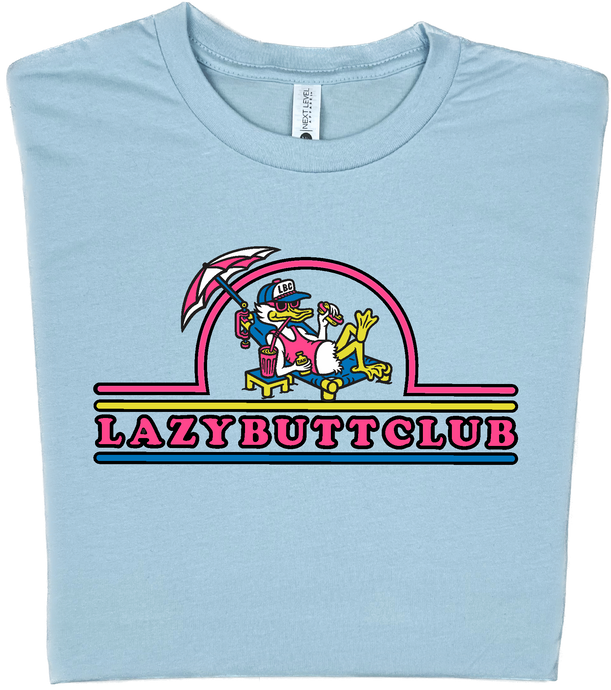 Lazy Butt Club T-shirt (Print on Front)