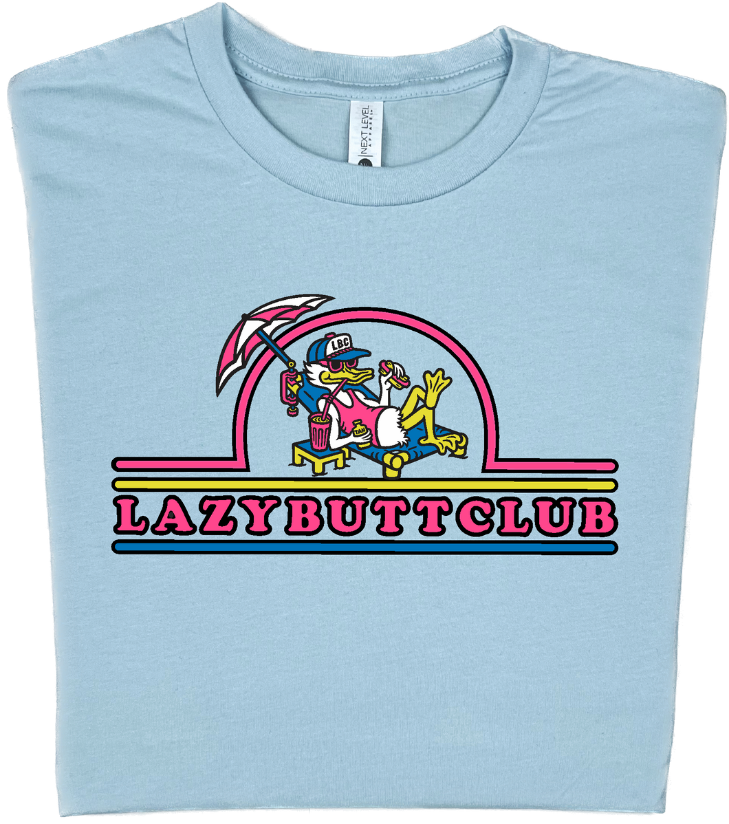 Lazy Butt Club T-shirt (Print on Front)