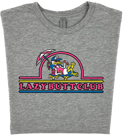 Lazy Butt Club T-shirt (Print on Front)