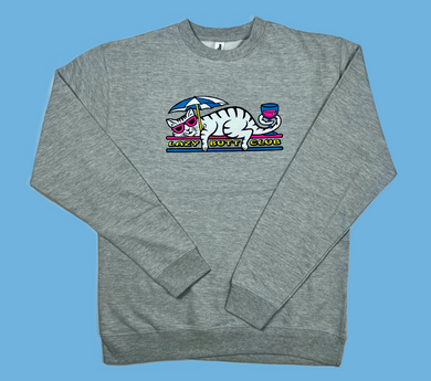 Lazy Cat Crewneck Sweatshirt lazy butt club