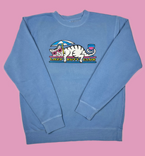 Load image into Gallery viewer, Lazy Cat &quot;pigment dyed&quot; Crewneck Sweatshirt
