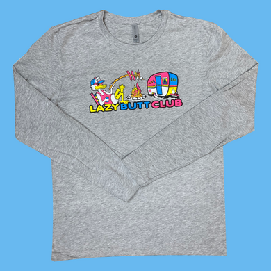 Lazy Camping Long Sleeve T-shirt Lazy Butt Club