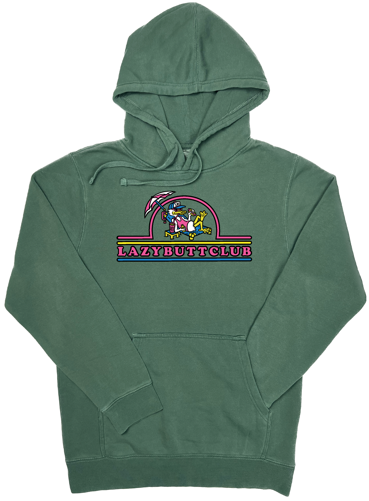 Lazy Butt Club "Pigment Dyed" sweatshirt Hoodie