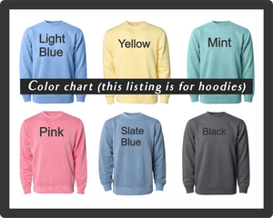 Skiing Tricera"STOPS" Triceratops Dinosaur Pigment Dyed sweatshirt Hoodie
