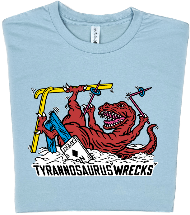 Skiing Tyrannosaurus 