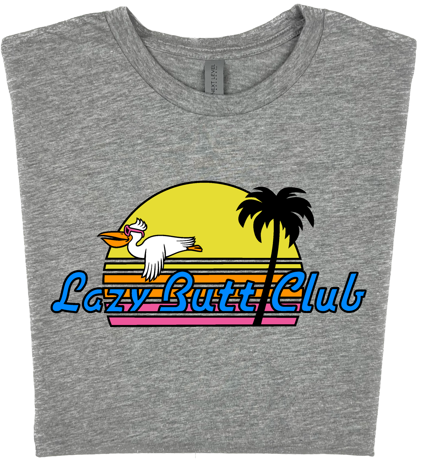 Lazy Butt Club  Sunset  Pelican  T-shirt - LAZY BUTT CLUB