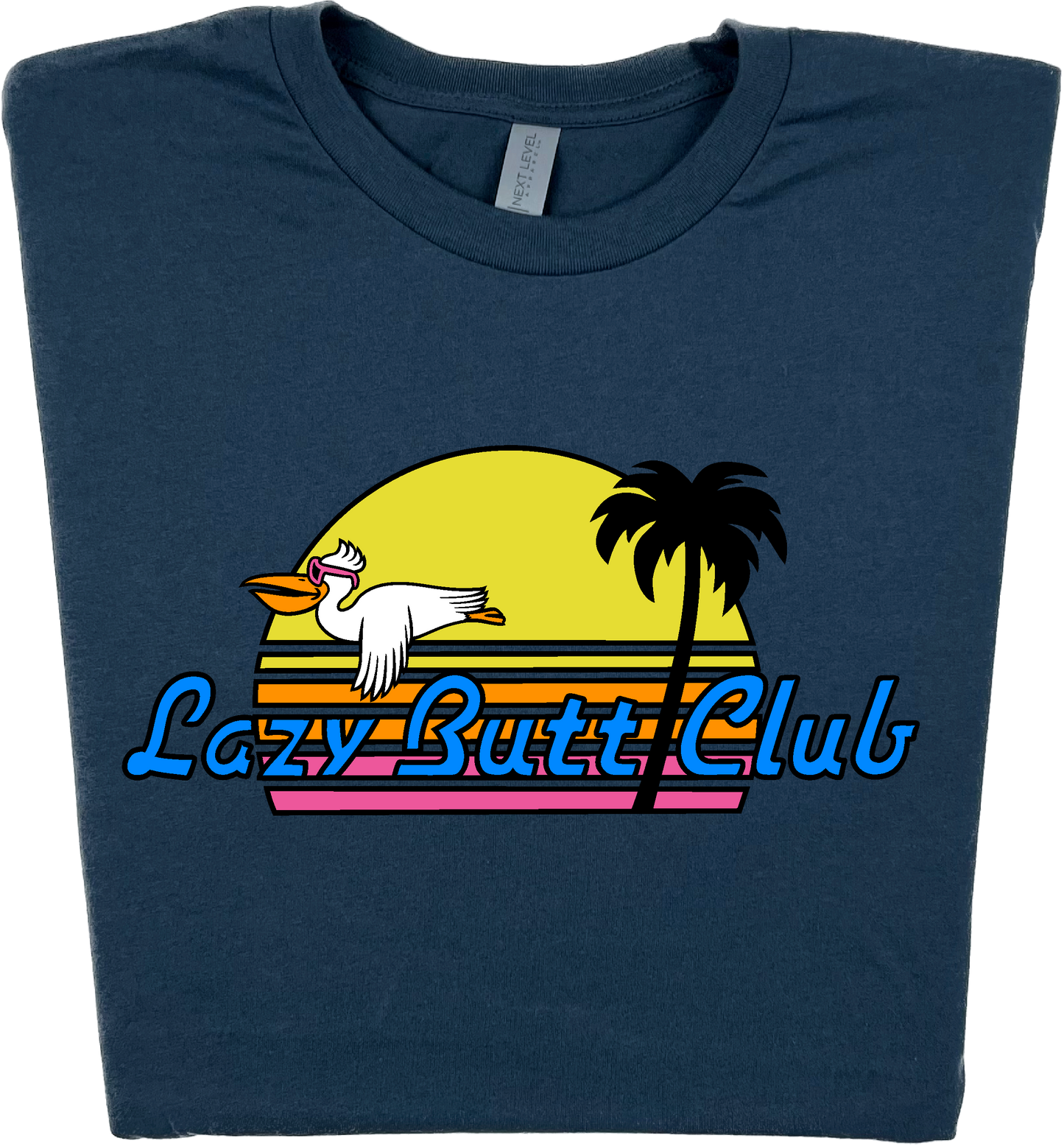 Lazy Butt Club  Sunset  Pelican  T-shirt - LAZY BUTT CLUB