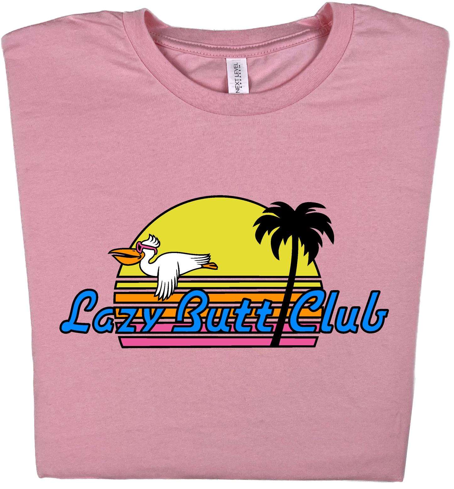 Lazy Butt Club  Sunset  Pelican  T-shirt - LAZY BUTT CLUB