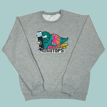 Load image into Gallery viewer, Surfing Dino TriceraSTOPS Triceratops Dinosaur Crewneck Sweatshirt