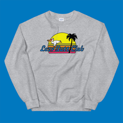 LBC Sunset Pelican Crewneck sweatshirt - LAZY BUTT CLUB
