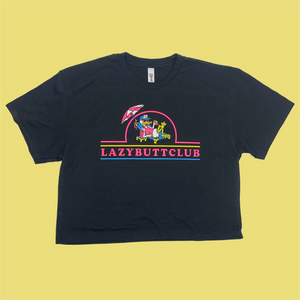 Lazy Butt Club Crop Top