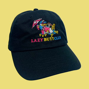 Lazy Butt Club Embroidered Hat, Duck Cap (Logo)