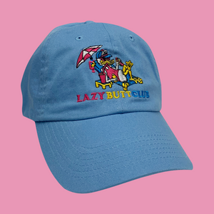 Lazy Butt Club Embroidered Hat, Duck Cap (Logo)