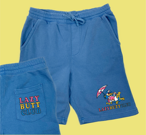 Lazy Butt Club "Pigment Dyed" Sweat Shorts