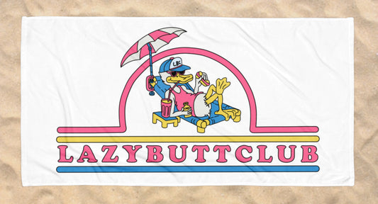 Lazy Butt Club Towel