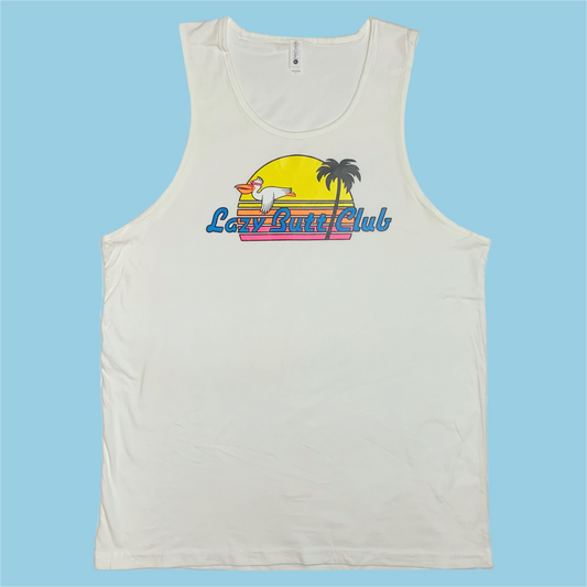 LBC Sunset Pelican Tank Top lazy butt club