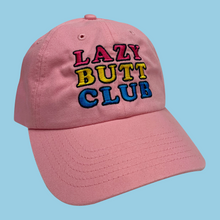 Load image into Gallery viewer, Lazy Butt Club Embroidered Hat (Words)